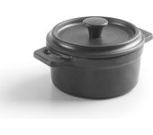 MINI-COCOTE MELAMINA D14CM C/TAPA GREY