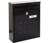 ARREGUI Dime Buzón Exterior de Acero Tamaño M (Correo DIN A4 y Revistas) | Buzón de Pared Mediano | Buzón de Correo Agrupable | de Fondo Estrecho | Antilluvia | Fácil de Instalar