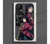 Demon Slayer Art Anime Phone Case For Redmi Note 13 12 11 10 9 8 Pro Plus S T 5G 4G Matte Frosted Translucent Cover