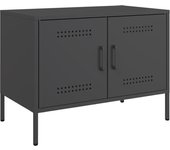 Mueble TV combinadoMueble de TV acero negro 68x39x50,5 cm