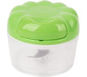 Picadora de ajo manual, mini picadora de ajo doméstica, picadora de ajo transparente multiusos segura con cordón para ajo, jengibre y cebolla (