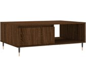 vidaXL Mesa de centro madera de ingeniería 90x60x35 cm Blanco, Negro, Blanco brillante Mesita de Salón o Comedor o Auxiliar Mesa de Café Meuble Salón