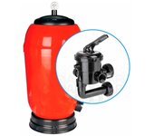Suinga Filtro de Arena Laminado para Piscina Suinga, Color Rojo