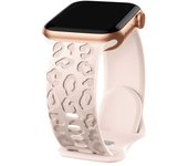 Engraved Strap For Apple Watch Band 44mm 40mm 45mm 49mm 41mm 38mm 42mm Leopard silicone bracelet iwatch series 7 se 3 6 8 ultra