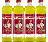 4ud Aceite de oliva LA ESPAÑOLA suave 0,4º botella 1 litro