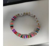 Conjunto de pulseras para la temporada de regresión a clases, pulsera de Arcilla suave coloriida, cuentas Redonda acrílicas, Amor, pulsera de Cuerda para Padres e Hijos de Arcilla suave de Colores mixtos