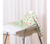 HappyFlute Long sleeves Coveralls Anti-mess Baby Feeding Bib Elastic Strap Use On High Chair Waterproof Machine Washable