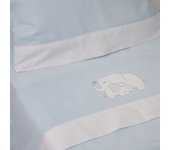 10XDIEZ Juego de sábanas cuna franela elefante  - Tejidos suaves y resistentes que garantizan confort y protección para el bebé