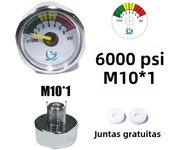 Manometer Pressure Gauge Mini Micro 25mm/1inch Gage Compressed Air Hand Pump Diving HPA Regulator M8*1 M10*1 1/8NPT 1/8BSPP