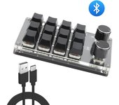 USB Macro Custom Mini Keyboard 12 Keys 2 Knob Programming DIY Mechanical Keyboard Gaming Drawing Switch Portable Hot-swap Keypad