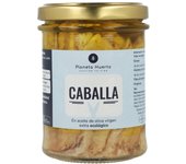 PLANETA HUERTO | Caballa en Aceite de Oliva ECO 190g – Conserva Ecológica con Omega 3 para la Salud Cardiovascular