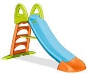 FEBER - Tobogán Slide 10 con Agua, con hueco para la poner la manguera, escaleras antideslizantes, multicolor, de gran resistencia y fácil montaje, para niños entre 3 y 8 años, FAMOSA (800009592)