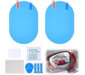 Car Rearview Mirror Protective Film HD Clear Waterproof Film Wing Mirror Rain Films Car Mirror Film Sticker(Blue Film), 2 PCS