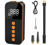 Compresor de aire para inflar neumáticos de coche, bomba de bicicleta, 5 modos de inflado, pantalla Digital, 3600mAh