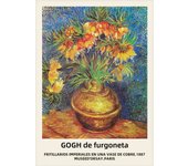 Van Gogh Sunflowers Oil Print - Impressionist Floral Wall Art Canvas Poster for Home Decor