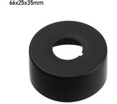 New Black Shower Faucet Decorative Cover Chrome Finish Stainless Steel Water Pipe Wall Covers Bathroom Accessories