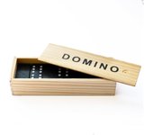 Juego de Dominó para Adultos - Dominó Negro con Bolsa de Transporte, 28 Piezas | Tren Mexicano clásico, dominó con Caja de Almacenamiento de Madera, Juguete de Juego Familiar.