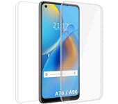Funda Doble Transparente Pc + Tpu Full Body 360 para Oppo A76 / A96