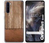 Tumundosmartphone Funda Gel Tpu para OnePlus Nord diseño Madera 09 Dibujos