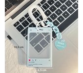 cover Campus card protective cover Bus card Keychain cover Integrated transparent small card anti-lost artifact