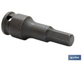 Vaso impacto 3/8 hexag. macho 3 mm
