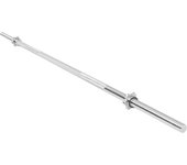 Gorilla Sports Barra de pesas con cierres de bloqueo Spinlock Star 170cm