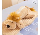 32styles Plush Shark Capybara Platypus Pencil Case Portable Large Capacity Pen Pouch Stationery Storage Box School Office Supply