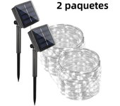 Solar String Lights Outdoor Solar Powered Waterproof Fairy Lights 8 Modes Lights for Christmas Patio Party Tree Yard Decoration
