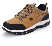 Men's Hiking Shoes Waterproof Leather Outdoor PU Shoes Wear-resistant Men Trekking Walking Hunting Tactical Sneakers