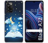 Funda Silicona para ZTE Blade A72 diseño Libro Cuentos Dibujos