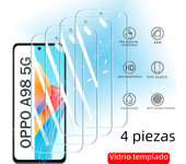4Pcs Tempered Glass For OPPO A98 A78 A38 A18 A97 A77 A57 A17 A96 A76 A55 A36 A16 A94 A74 A54 A93 Cover Screen Protector Glass