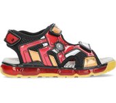 Sandalias de Ironman Geox J350QB con Luces - Rojo