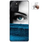 Tumundosmartphone Funda Gel Tpu para Samsung Galaxy S10 Lite diseño Ojo Dibujos