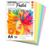 Cartulina de Colores, Cartulina A4 Colores Intensos, Hojas de Colores 180gr para Manualidades, Imprimir tus Documentos y Diseños Creativos, Folios de Colores A4 · m-office (100 hojas, Azul claro pastel)
