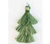 CRAFT DISCOUNT                      BORLA O POMPÓN 3 CAPAS HILO MIX VERDE 6,5 CM 1 UD