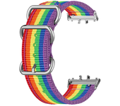Nylon Loop Strap for Samsung Galaxy Fit 3 Adjustable Elastic Bracelet Watchband for Samsung Galaxy Fit3 Canvas Band Accessories