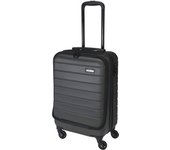 Well Home Maleta trolley abs de 20'' con 4 ruedas color gris oscuro