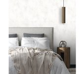 Muestra DIN A4 de Papel pintado vinílico lavable muro de hormigón efecto cemento con relieve color blanco - Berlin 128798 de GAULAN