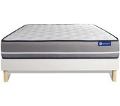 Pack colchón Actilatex pur 135x190cm + Somier multiláminas, Látex y espuma viscoelástica, 3 zonas de confort
