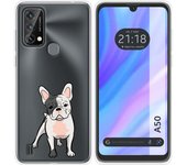 Funda Silicona Transparente para Blackview A50 diseño Perros 06 Dibujos