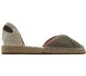 MACARENA IMA 13 Sandalia de esparto,espadril,yute,suela de goma,alpargatas,con los dedos cubiertos, para señora