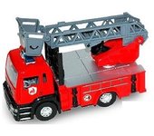 Camión de bomberos escalera con luz y sonido 13cm 1:32 316ESC