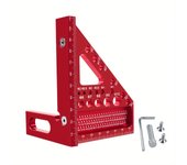 Woodworking Square Protractor, Woodworking Square With Dowel Pins,Aluminum Alloy Miter Triangular Ruler,Angler Scriber