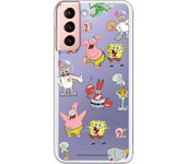 Funda original compatible con Samsung Galaxy S21 - S30 - Bob Esponja Multipersonaje