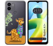 Tumundosmartphone Funda Silicona Transparente Xiaomi Redmi A1 Plus Jirafa Personalizada