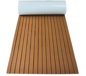 2.4m Self-Adhesive EVA Foam Boat Marine Flooring Faux Teak Decking Sheet Striped Yacht Mat 8 Styles Brown Gray Gold Black