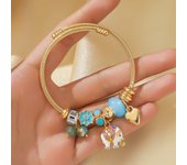 Pulsera De Moda Para Mujer Con Elementos De Elefante Y Amor Perlas Estilo Hip Hop Rock Para Fiesta Viajes Bodas Regalo