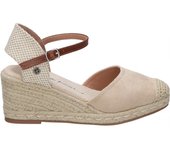 XTI | Sandalias de Cuña XTI para Mujer – Alpargatas con Cuña en Color Nude – Yutes de Cuña con Hebilla – Espadrilles de Estilo Casual – Cuña Media y Cómoda – Versátiles – Modelo 140746 SR