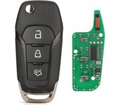 jingyuqin Flip Remote Key Fob ID49 433Mhz DS7T-15K601-B /EB3T-15K601-BA For Ford F150 Ranger Galaxy S-Max KA+ Mondeo V
