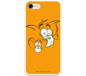 Funda original compatible con iPhone 7 o IPhone 8 o SE 2020 con un diseño de T&J Fondo Naranja